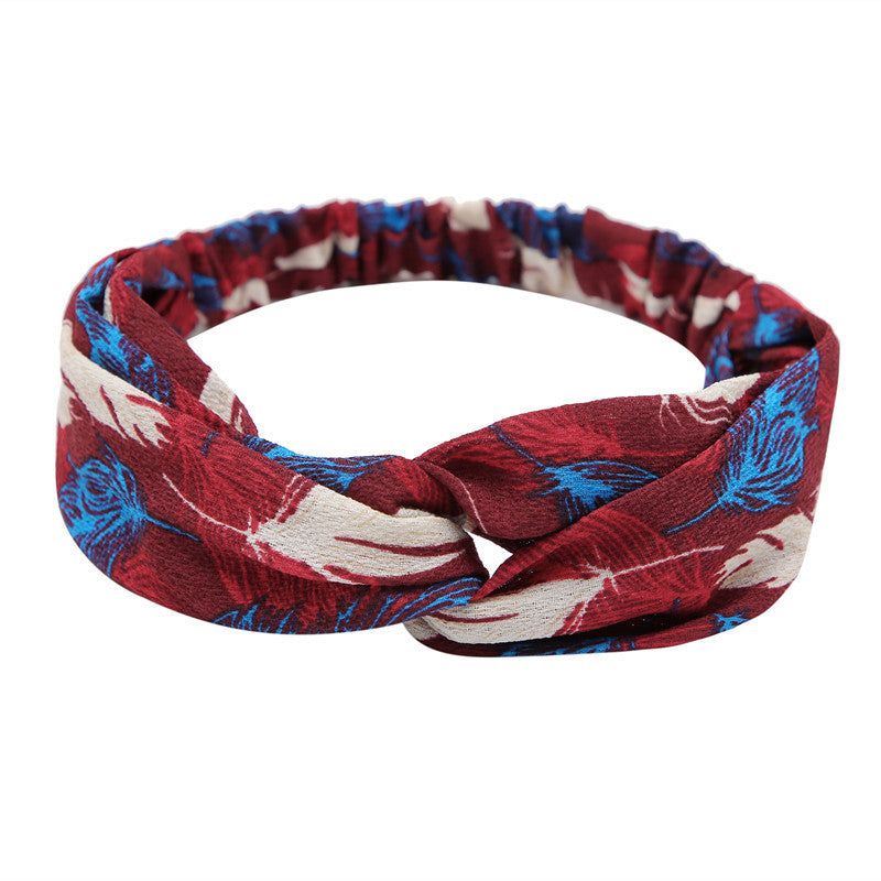 Women's Polka Dot Printed Bohemian Sweet Simple Hair Band