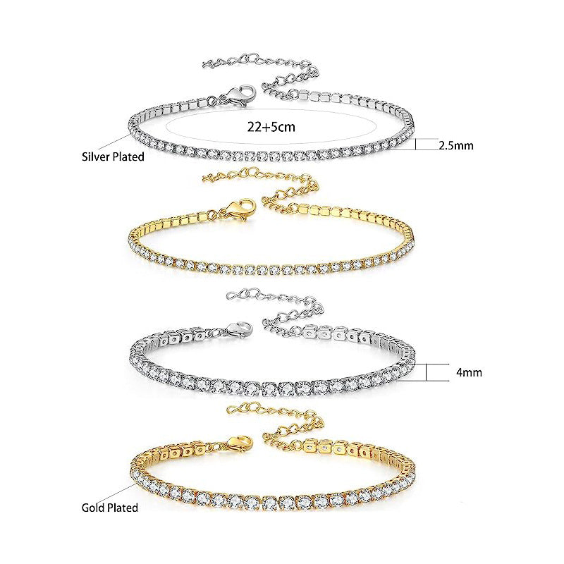 Glänzender lockerer Diamant Modetrend Einfacher Strass-Fußkettchen