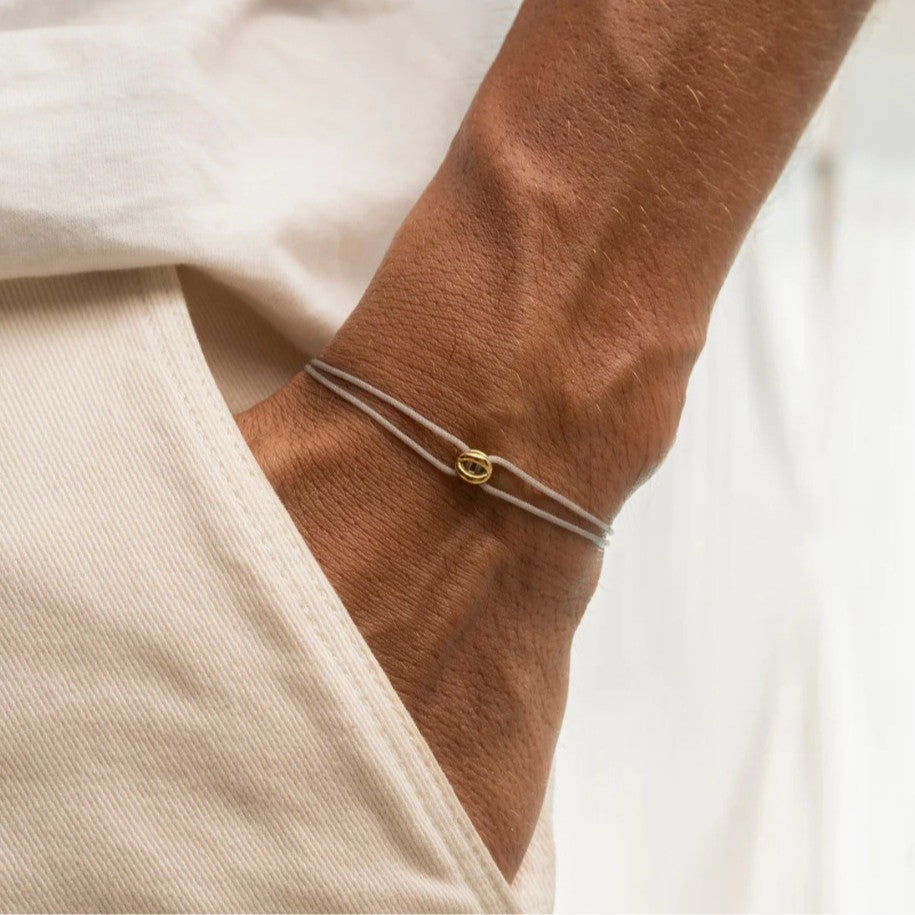 Pulsera con símbolo de la suerte, pulsera para parejas con abalorios de la suerte