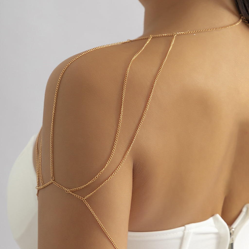 Joyería Retro de Borla de Metal para el Cuerpo con Temperamento