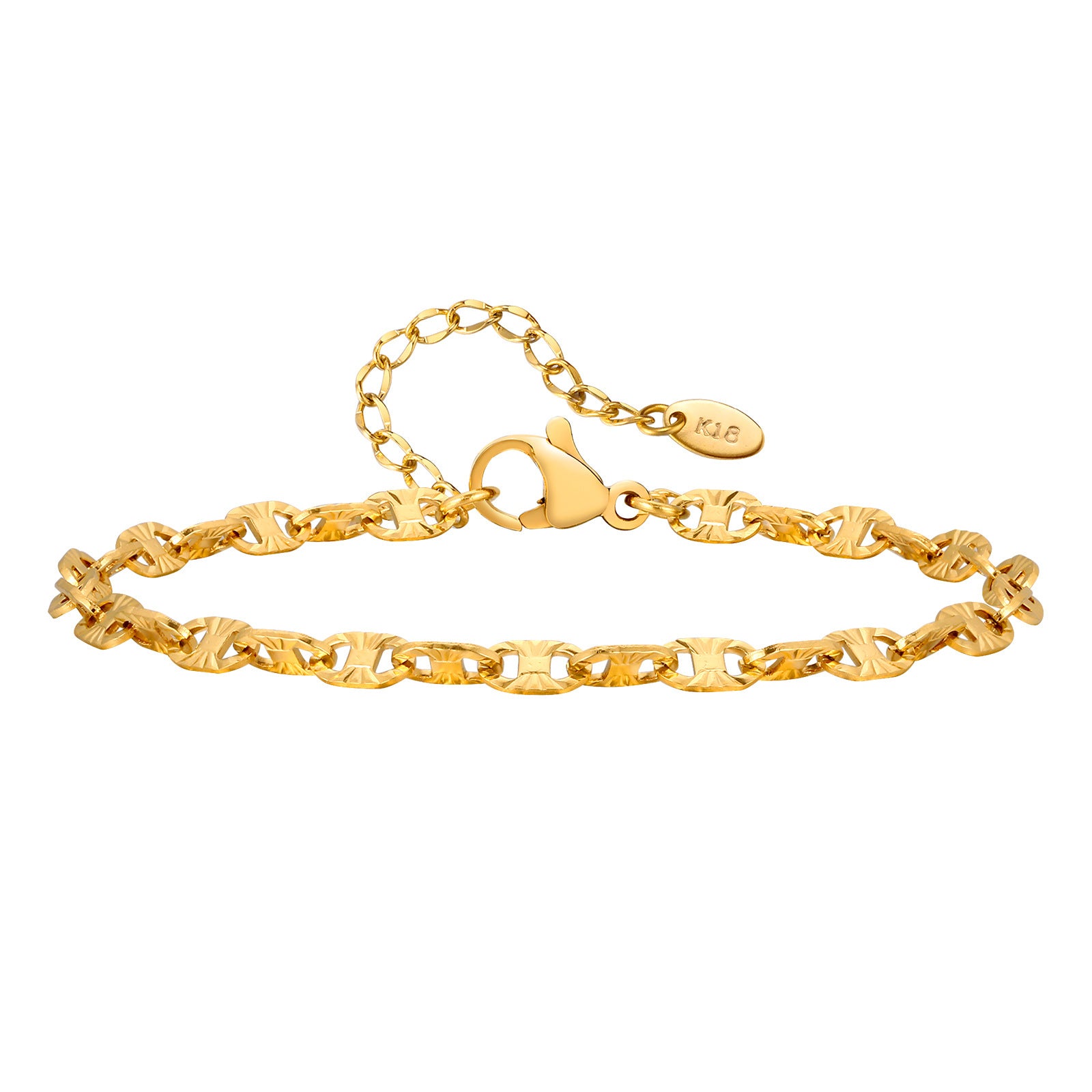 Minority All-match Stainless Steel Handmade Bracelet Gold