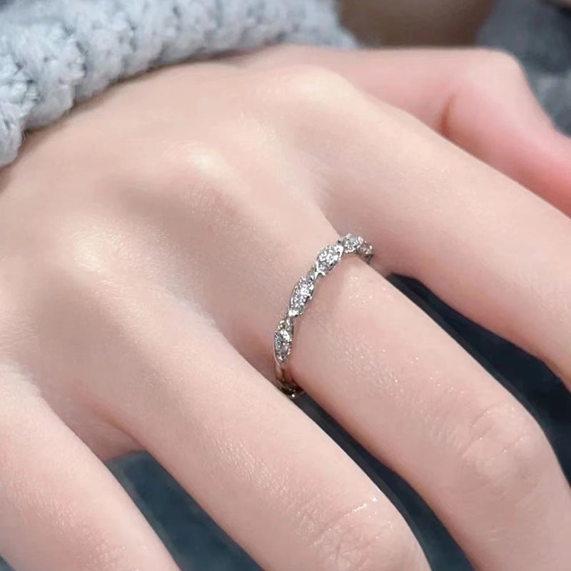 Modeschmuck S999 Sterlingsilber Wickelring „Liebe“