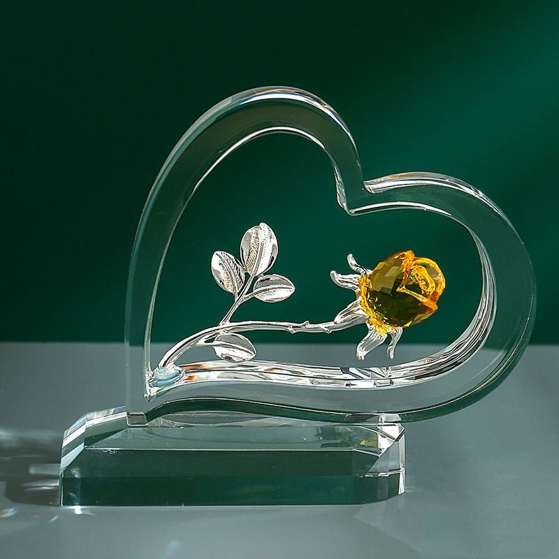 Heimdekoration zum Valentinstag, Rosenherz-Ornamente