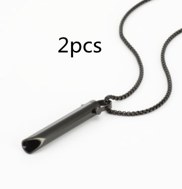 Collar colgante de tubo circular regulador de la respiración con caja de embalaje