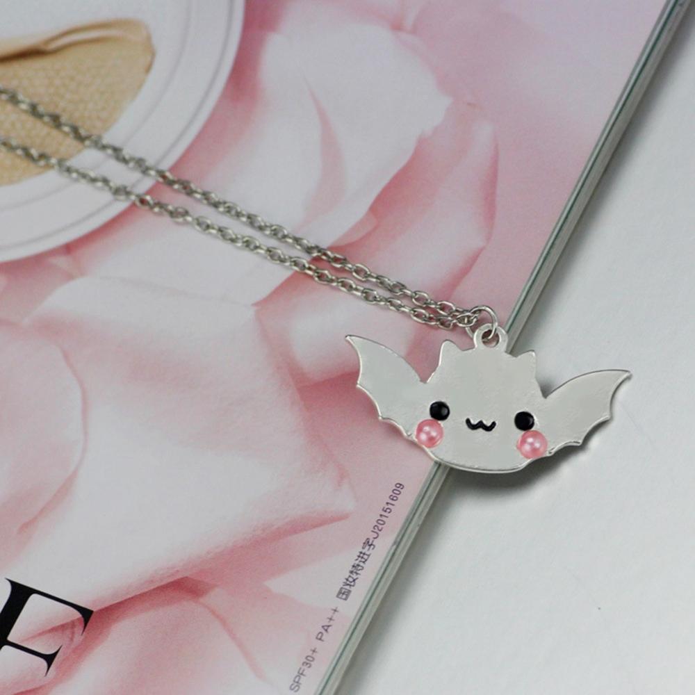 Mirror Shiny Bat Halloween Spooky Kawaii Pastel Goth Jewelry Lolita Fashion Pendant