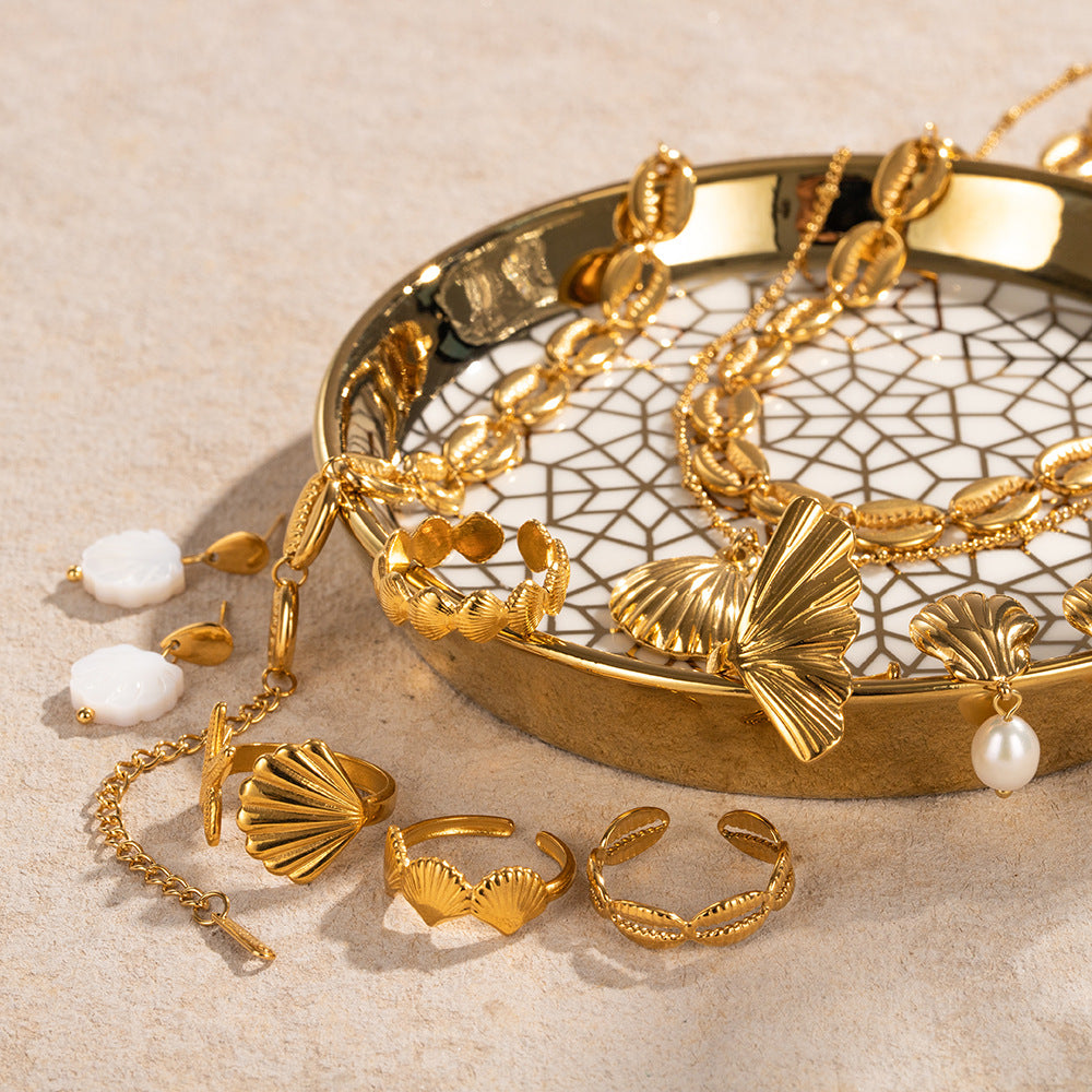Vielseitiger Muschel- und Meereselement-Schmuck
