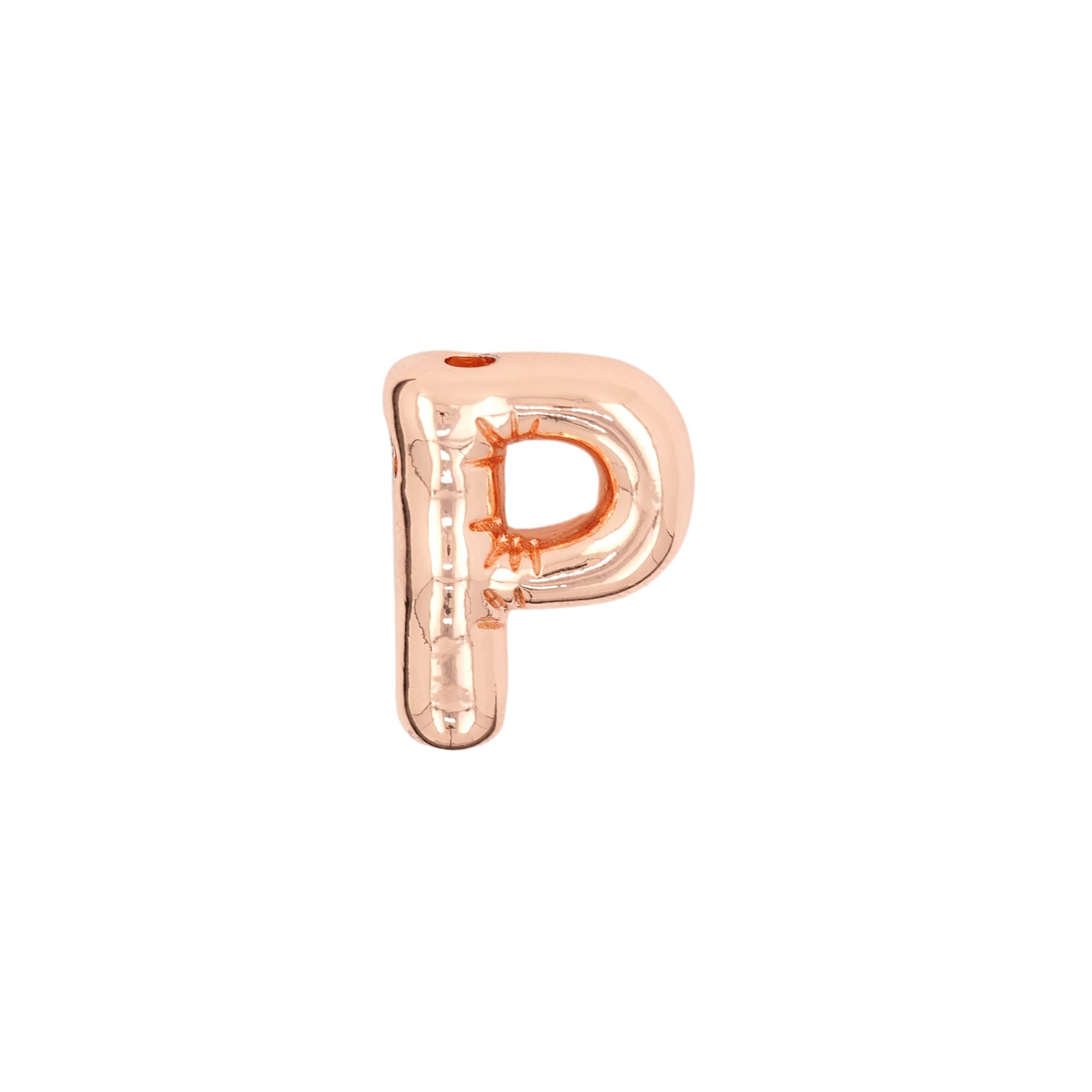 Glossy Letters Copper Pendant Necklace