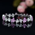 Zirkon Kirschblüten Mode Bankett Armband
