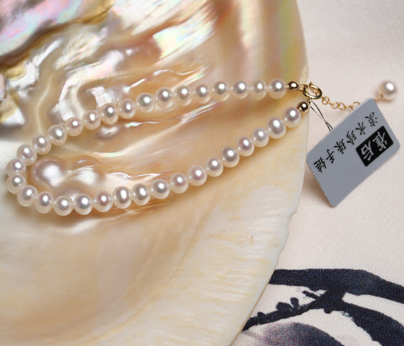 Armband mit natürlichen Süßwasserperlen