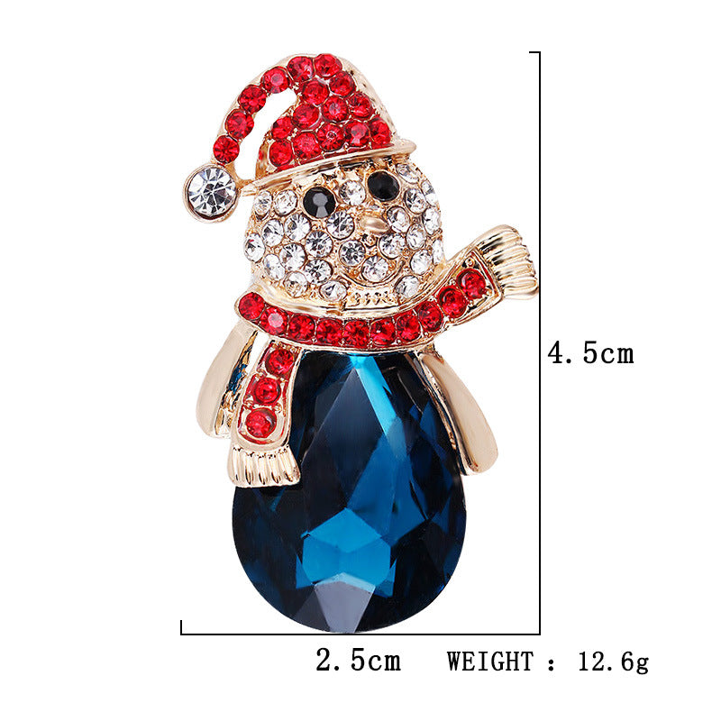 Damenmode schlichte geometrische Weihnachtsbrosche