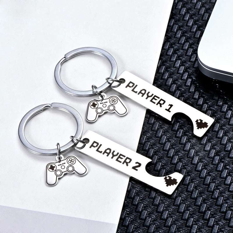 Llavero de acero inoxidable creativo y personalizado para moda