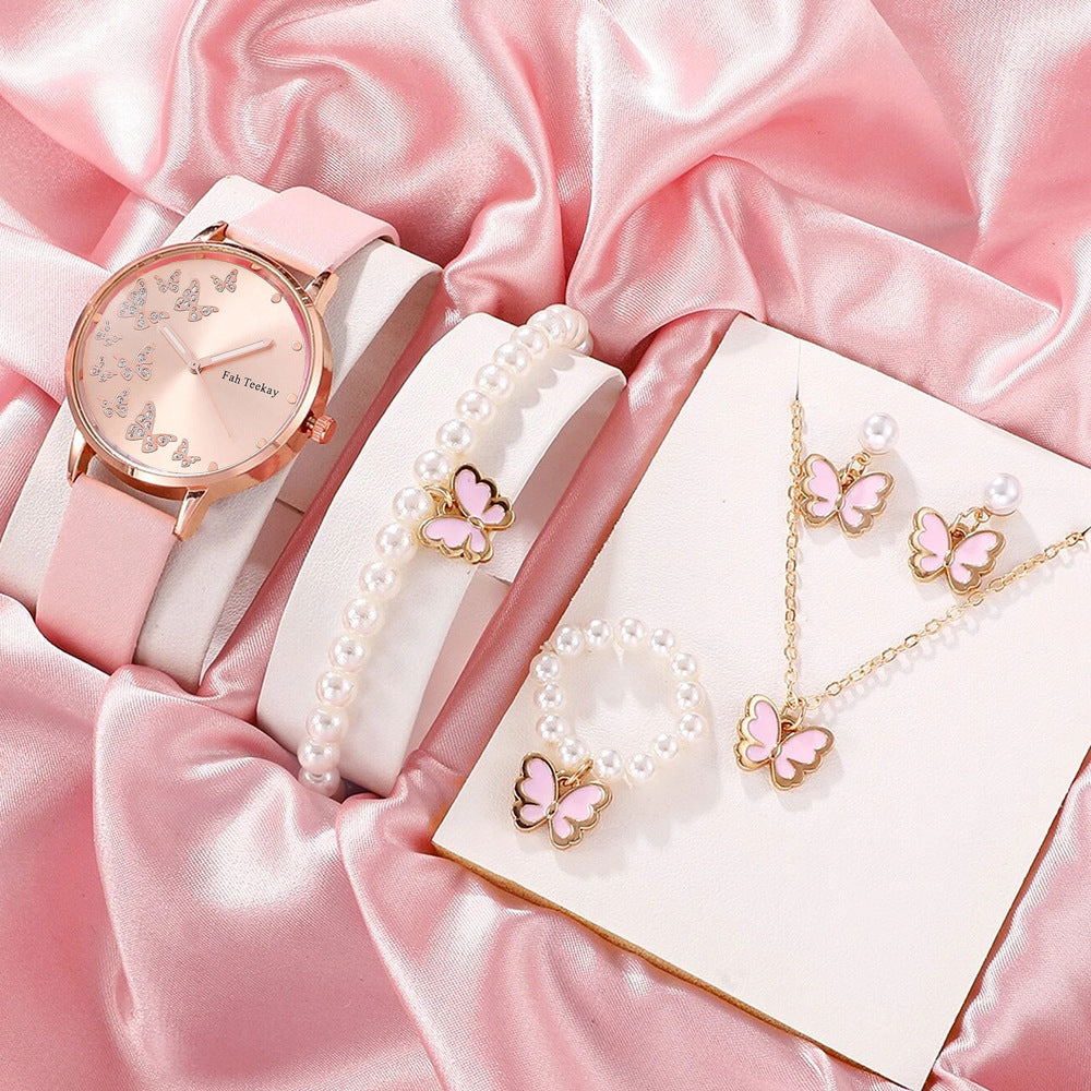 Damen Niedliche Modeuhren-Armband-Set