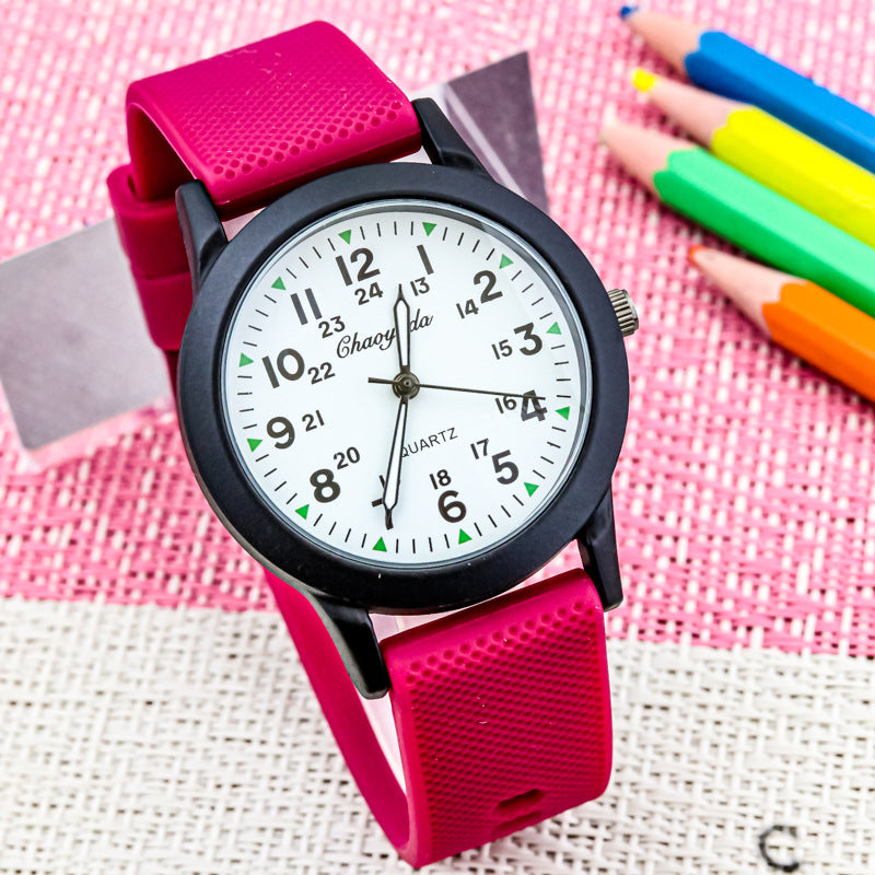Reloj electrónico digital transparente impermeable de aguja luminosa