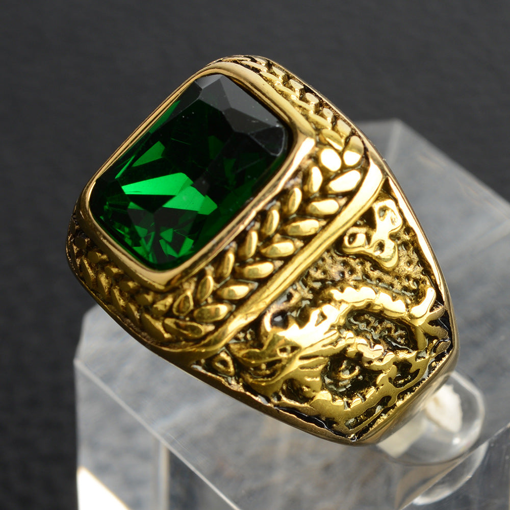 Anillo de acero de titanio para hombres