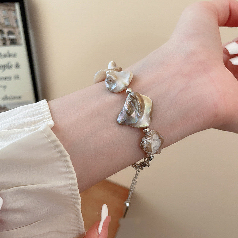 Shell Chain Stitching Earring Bracelet Necklace