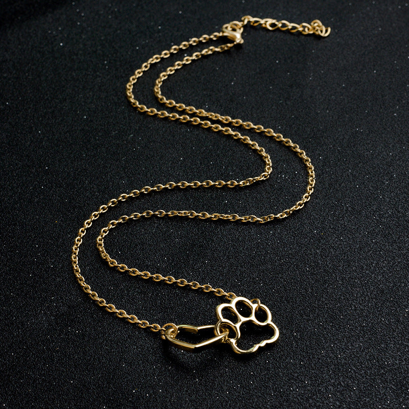 Dog paw necklace
