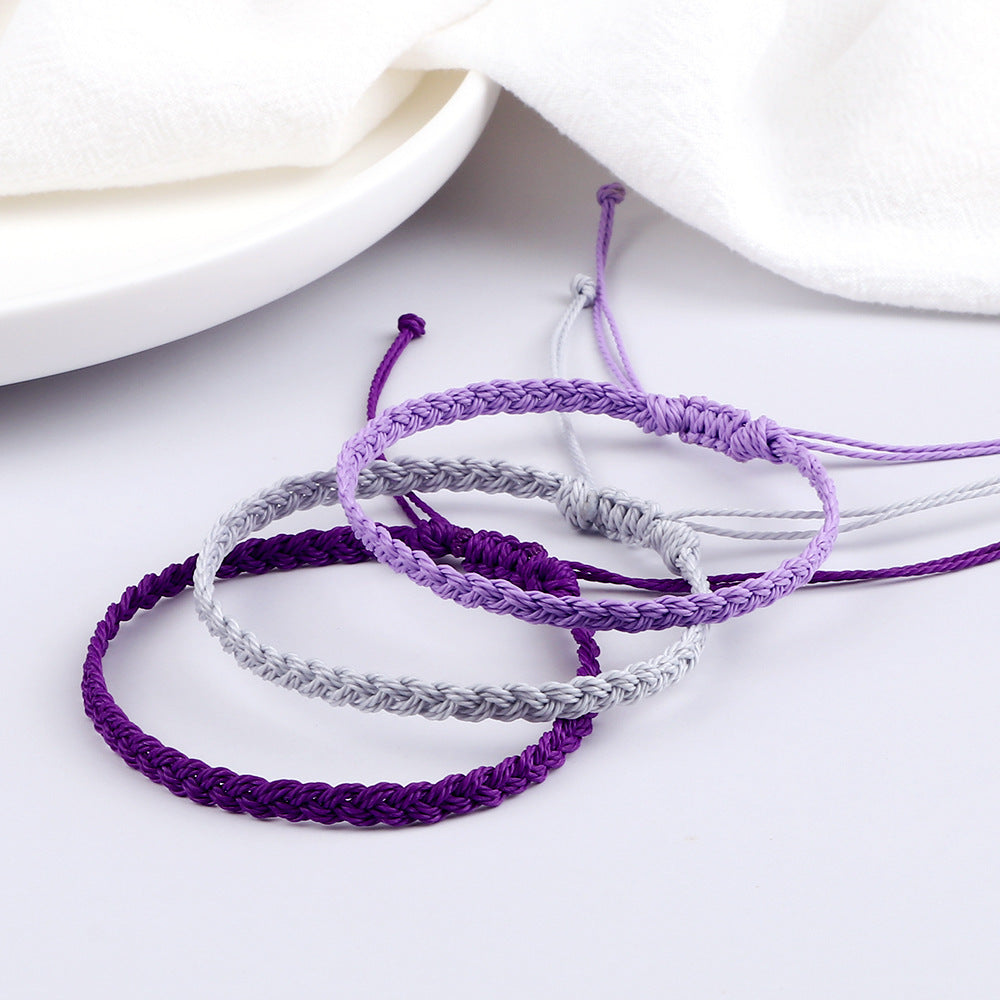 Women's Twist Weave Bracelet Dopamine Color