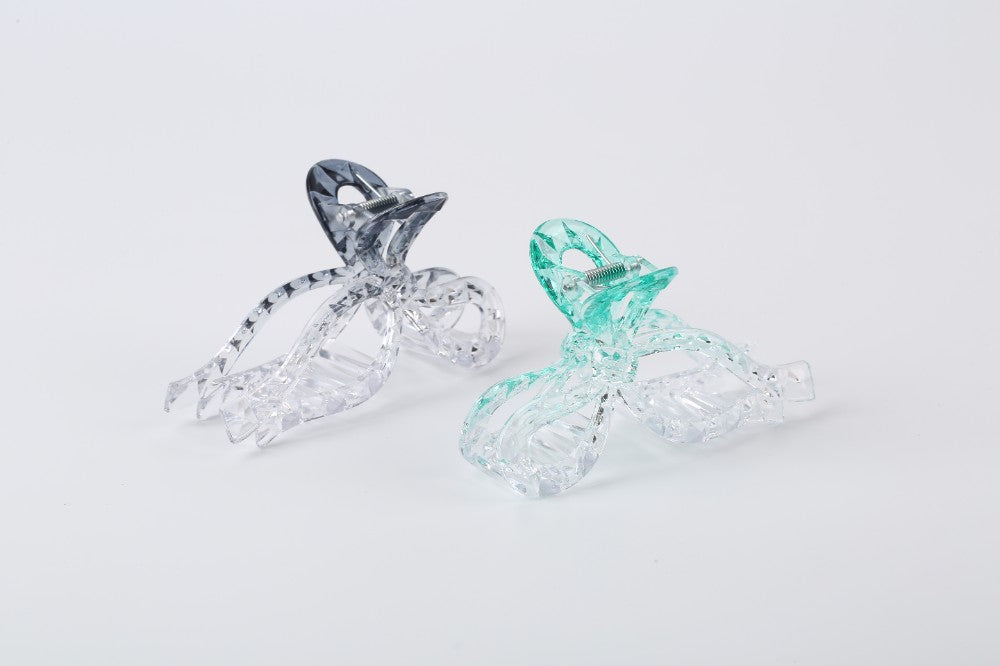 Mattes Vollton-Klauen-Haarclip-Set mit Pfotentasche, modisches Haarclip-Set
