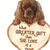 Llavero acrílico con diseño de perro enamorado