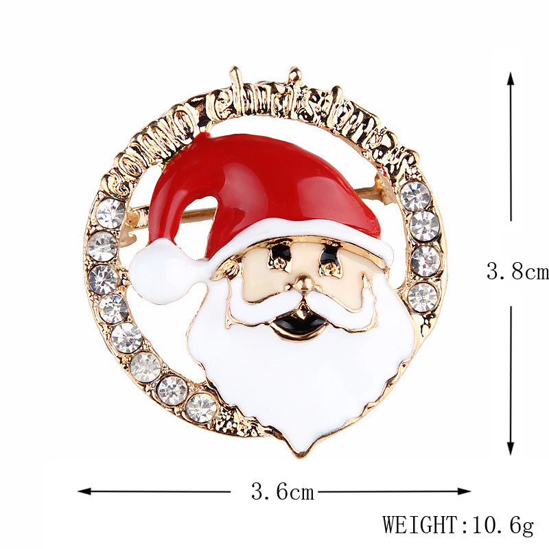 Damenmode schlichte geometrische Weihnachtsbrosche