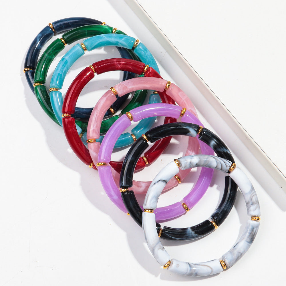 European And American Popular Acrylic Elbow Bracelets Ladies