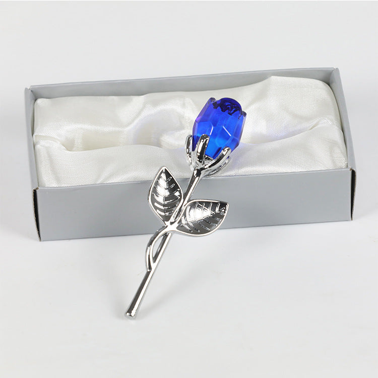 Kristallmetallrose Valentinstag kleines Geschenk Hochzeit
