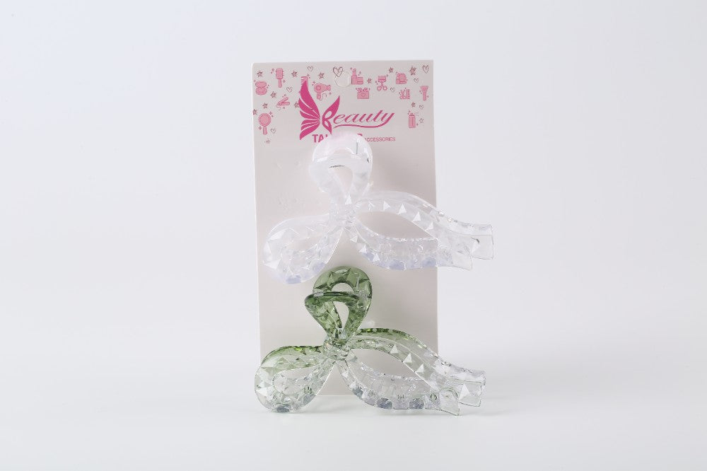 Mattes Vollton-Klauen-Haarclip-Set mit Pfotentasche, modisches Haarclip-Set