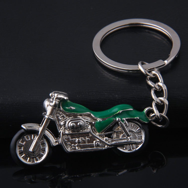 Llavero metálico 3D de motocicleta a color