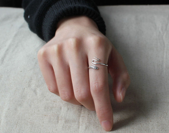 925 Sterling Silver Small Snake Rings