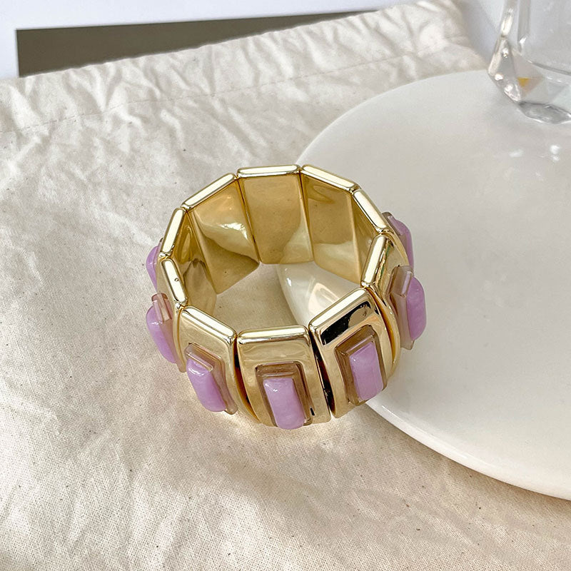 Fashion Alloy Gold-plated Candy Resin Jewelry