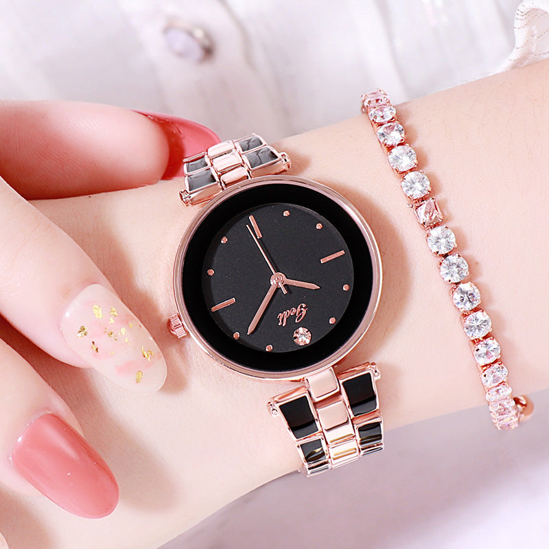 Reloj de mujer estilo coreano, moderno, de cuarzo blanco, para estudiante