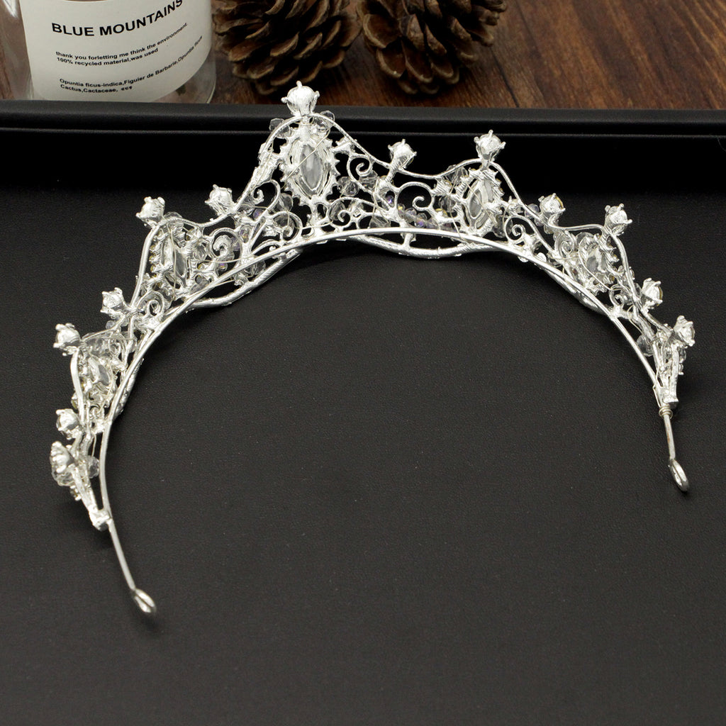 Tocado coreano hecho a mano con cuentas, accesorios de boda, aro de corona, accesorios de novia