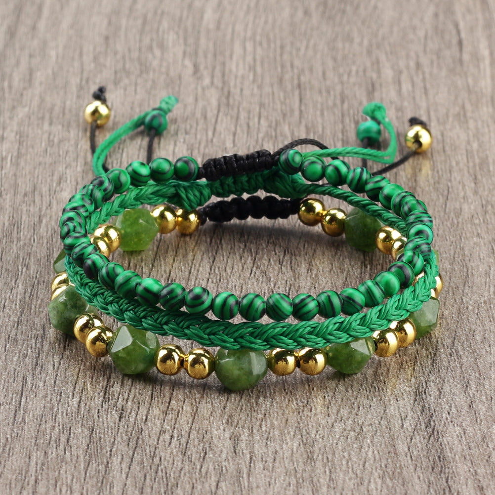 Creative Three-piece Woven Bracelet Adjustable