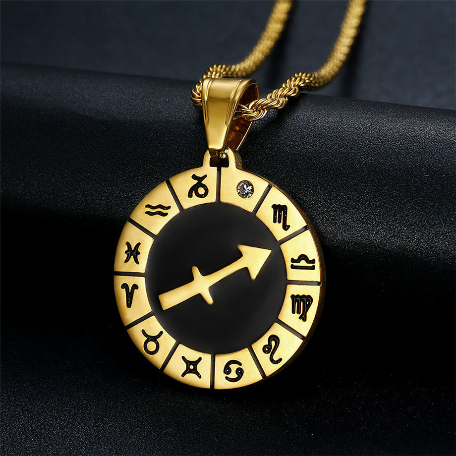 Titan-Gold-Anhänger Sternbild