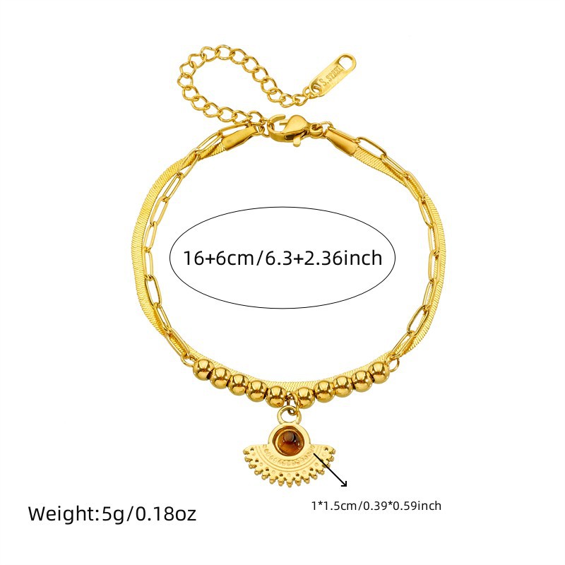 Fashion Special-interest Vintage Twin Double-layer Bracelet