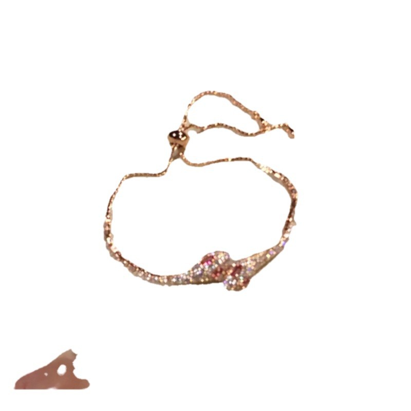 Rote Geistschlange Super Mikro eingelegtes Zirkonarmband