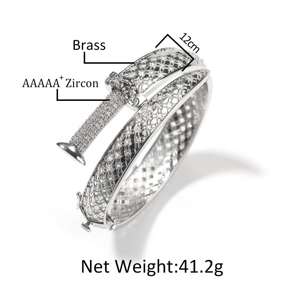 Cooles Schwert personalisiertes Armband Herren