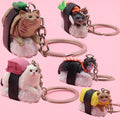 Lindo Colgante de Ropa de Bolsa de Gato de Sushi