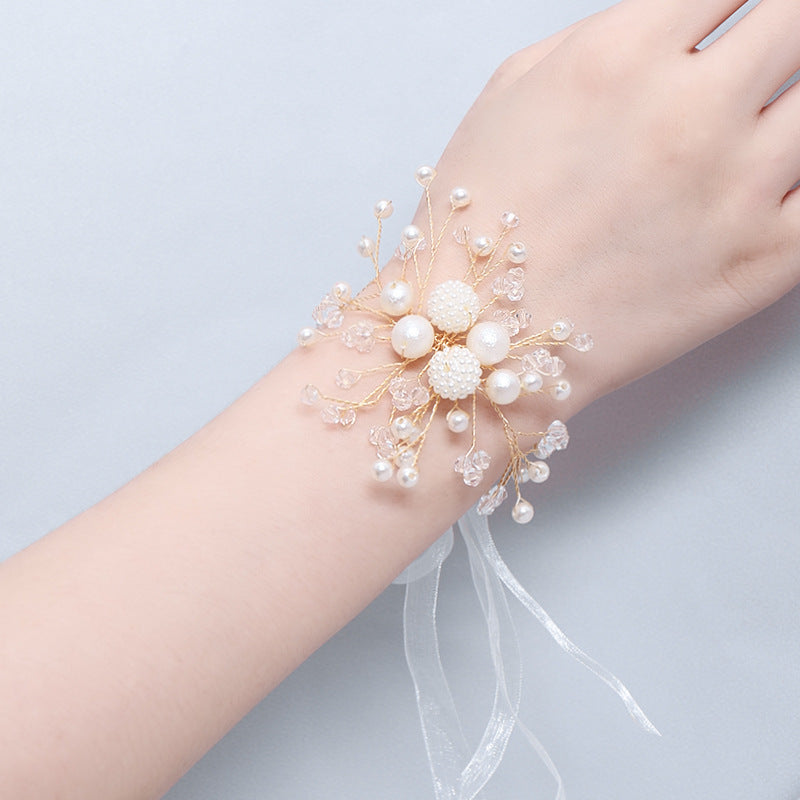 Super Feen Schwestern Kinder Hand Blume Schöne Braut Hochzeit Koreanischer Stil Sen Armband