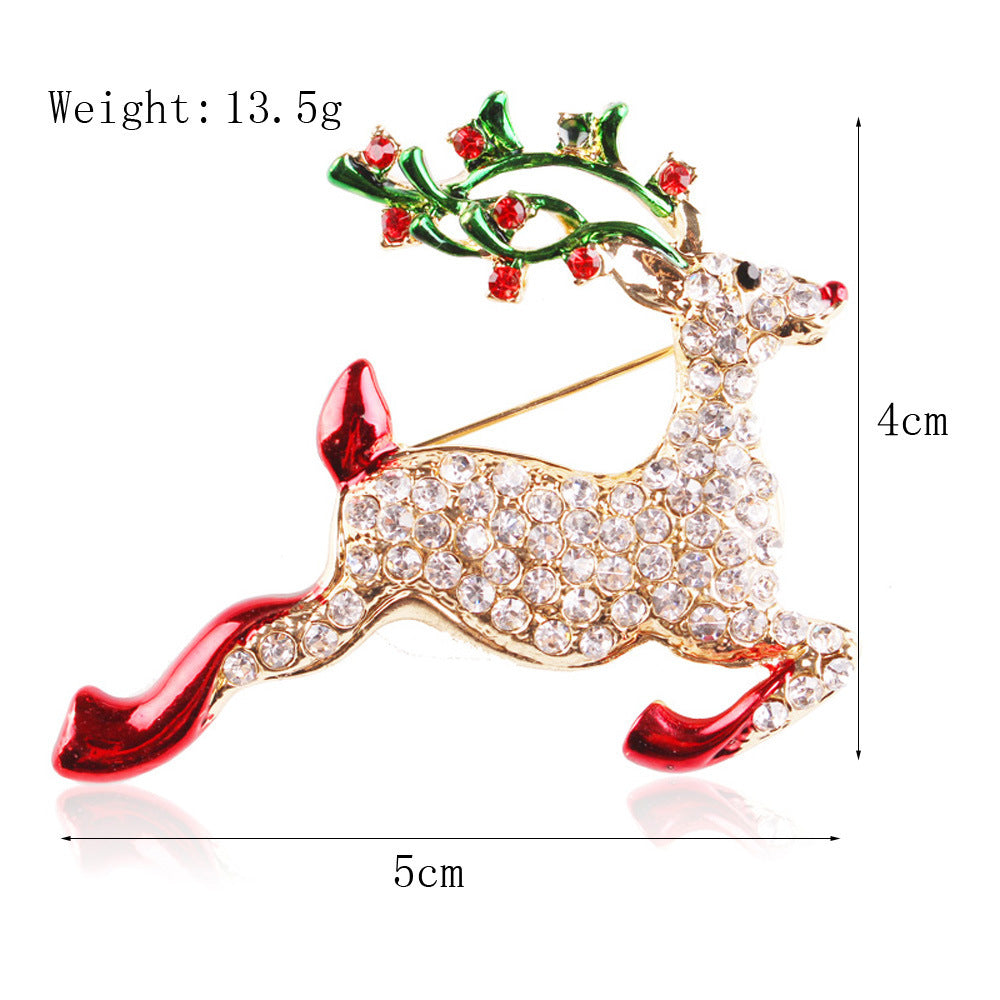 Damenmode schlichte geometrische Weihnachtsbrosche