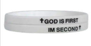 Letter Silicone Bracelet 5mm Wrist Strap For Sports