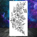 Temporäres Tattoo für Frauen und Männer Mandala Henna Blume Tattoo