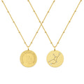 Zodiac coin necklace