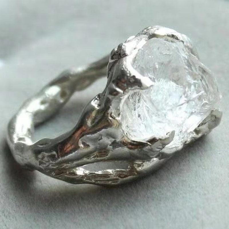 Anillo de aniversario de boda vintage con diseño de piedra único, joyería bohemia, anillos de cóctel de moda para mujer, venta al por mayor