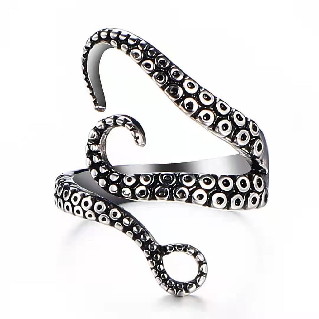 Anillo de pata ajustable para dedo índice, diseño de dragón, joyería de moda