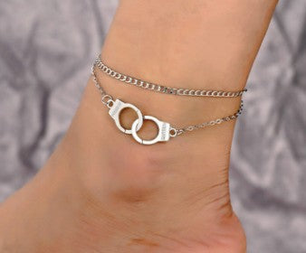 Pulsera de esposas pequeñas Tobillera coreana para niña