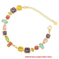 Cross-border Candy Color Special-shaped Zircon Stitching Bracelet Necklace