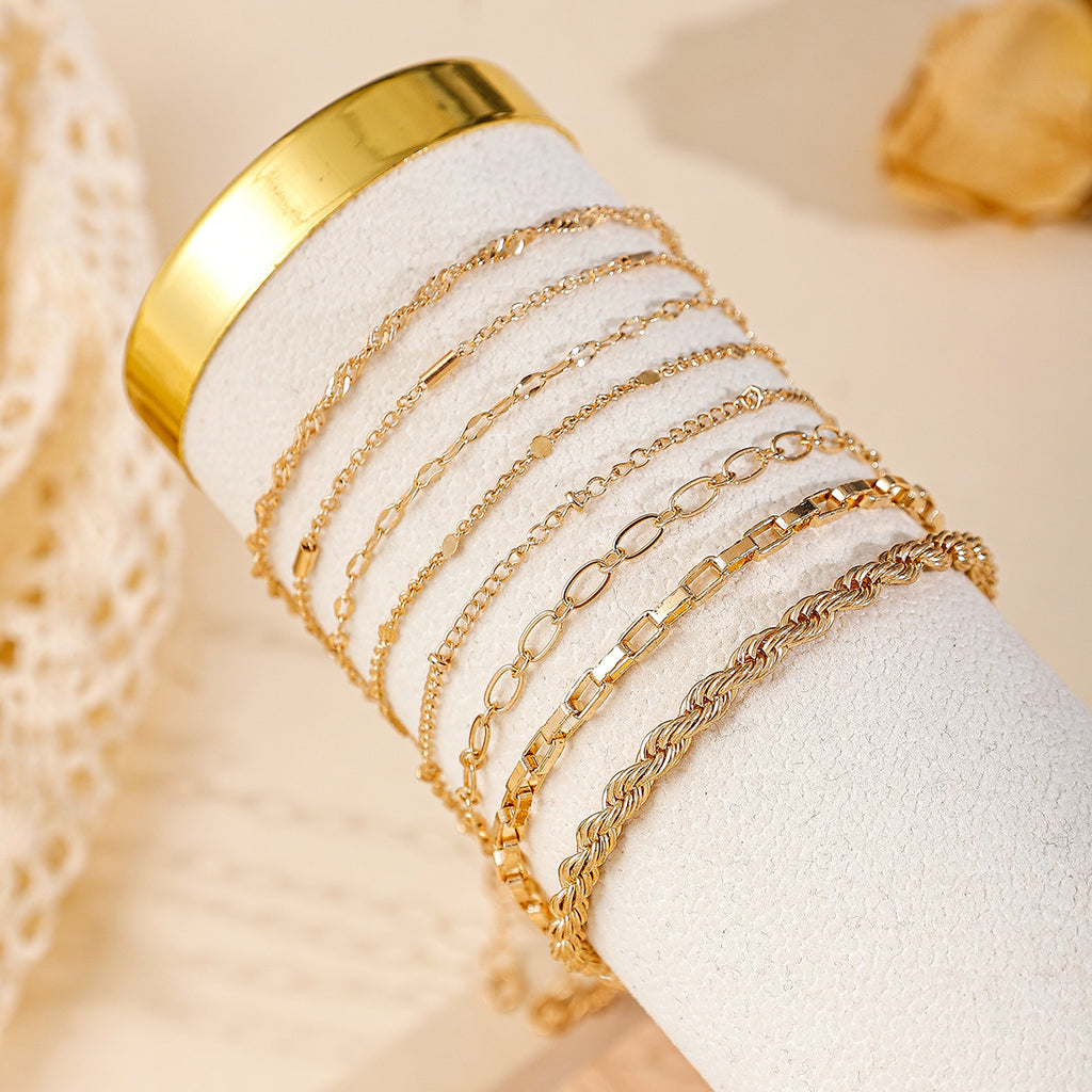 Traje de Pulsera Doble de Aleación Moda Multicapa