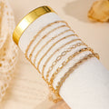 Traje de Pulsera Doble de Aleación Moda Multicapa