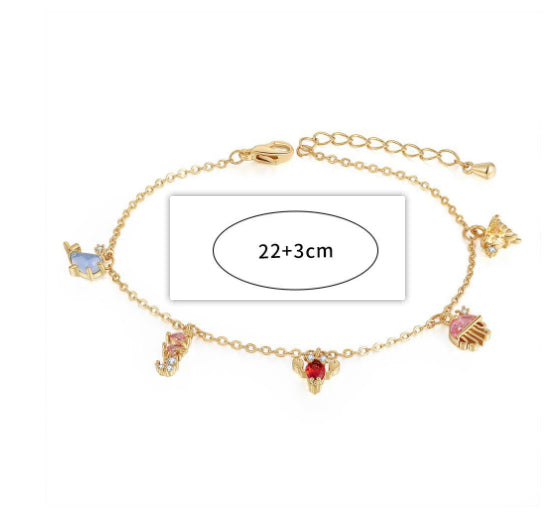 Marine Small Animal Bracelet 18K Gold Trendy Bracelet